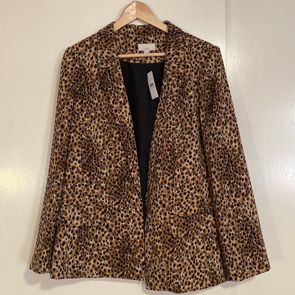Loft Leopard Print Blazer 12